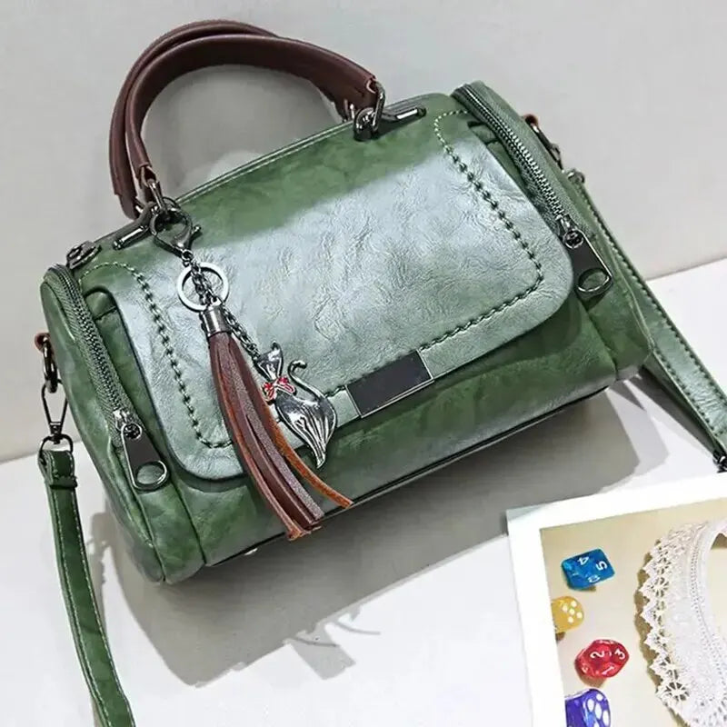 Stella - Genuine Leather Shoulder Handbag