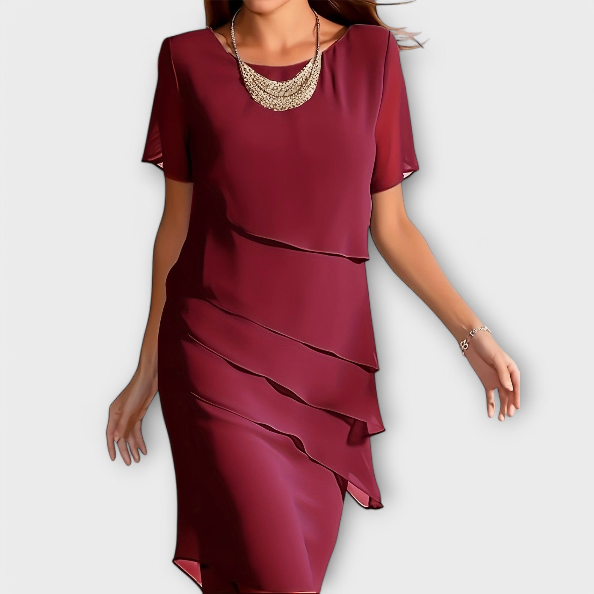 Blush & Bay™ | Layered Chiffon Dress
