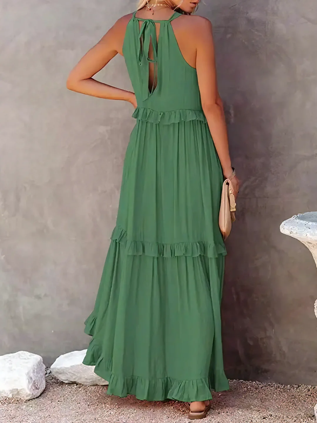 Blush & Bay™ | Flow & Flutter Maxi Dress