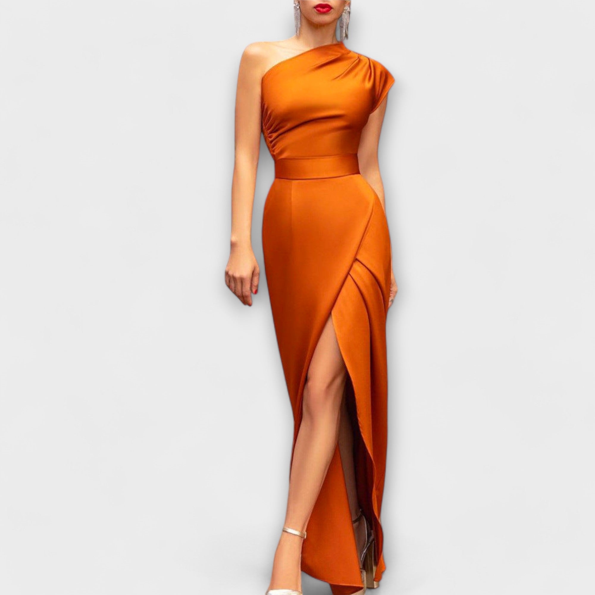 Blush & Bay™ | Elegant One-Shoulder Dress