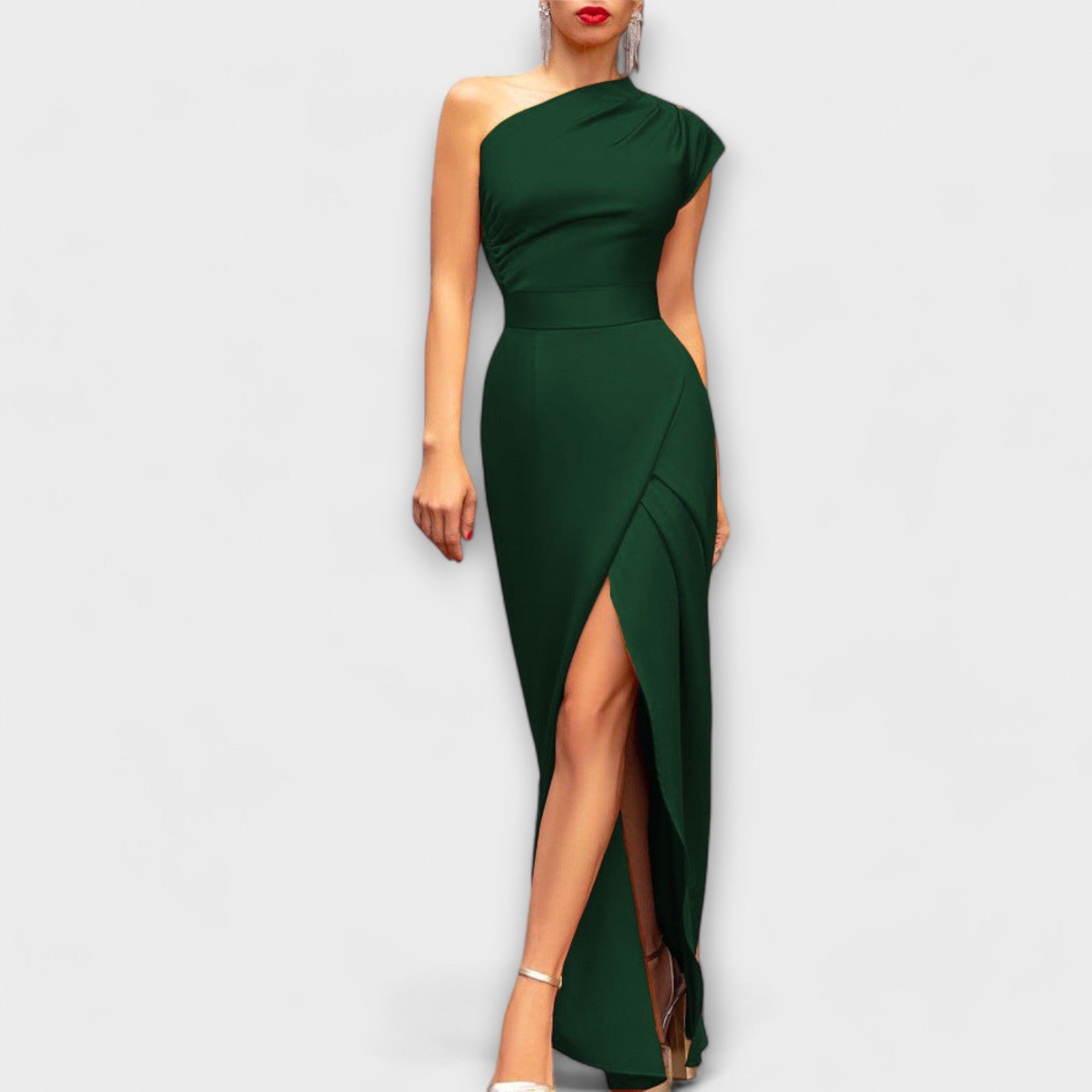 Blush & Bay™ | Elegant One-Shoulder Dress