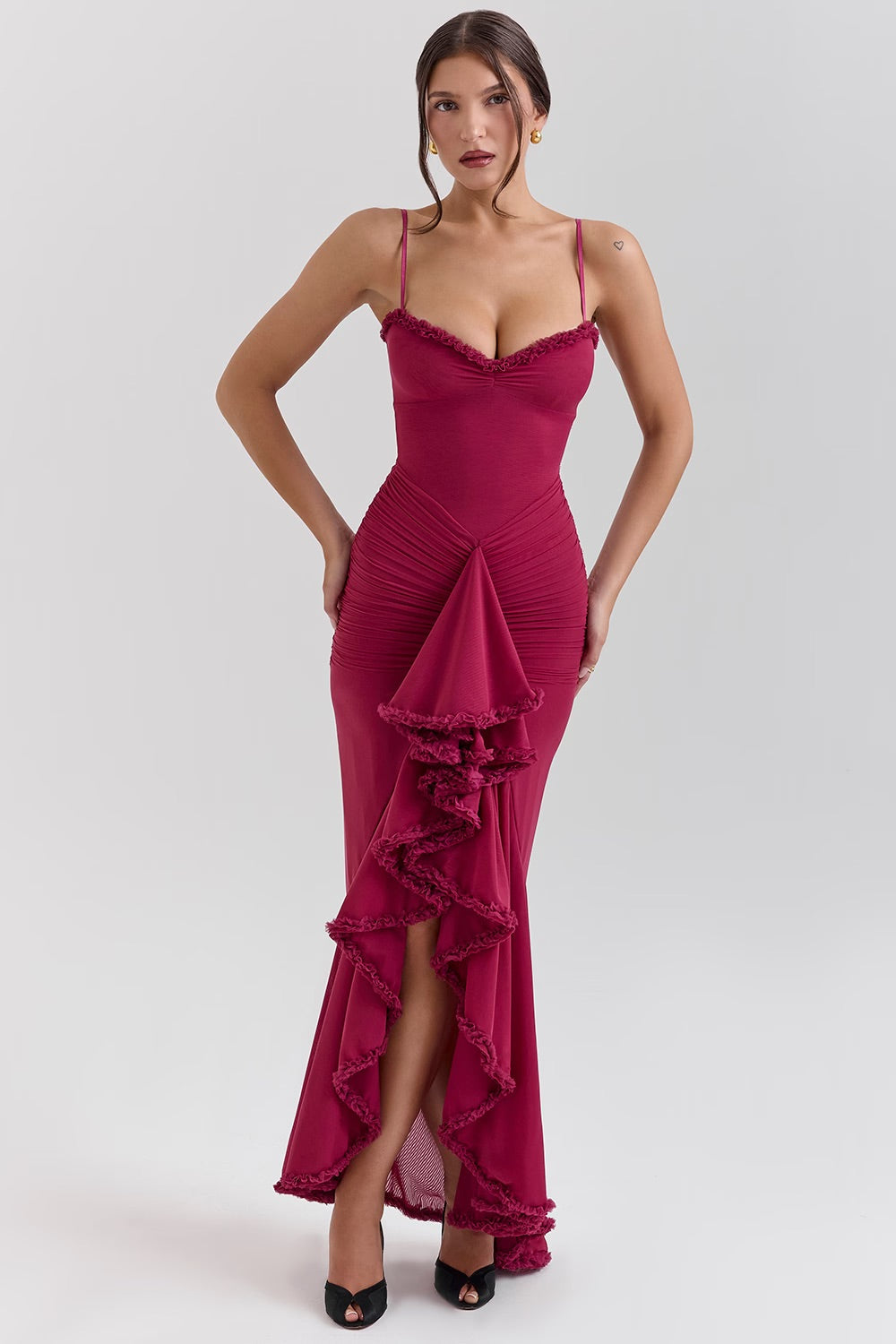 Blush & Bay™ | Ruffled Front Gown