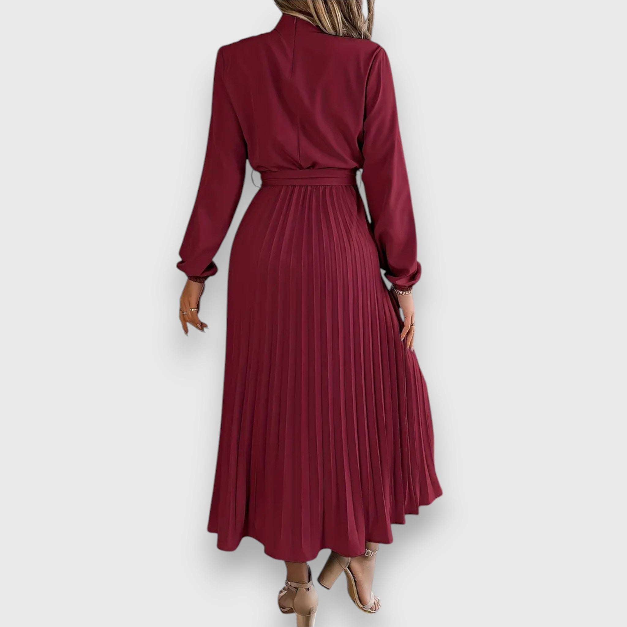 Blush & Bay™ | Pleated Midi Dress