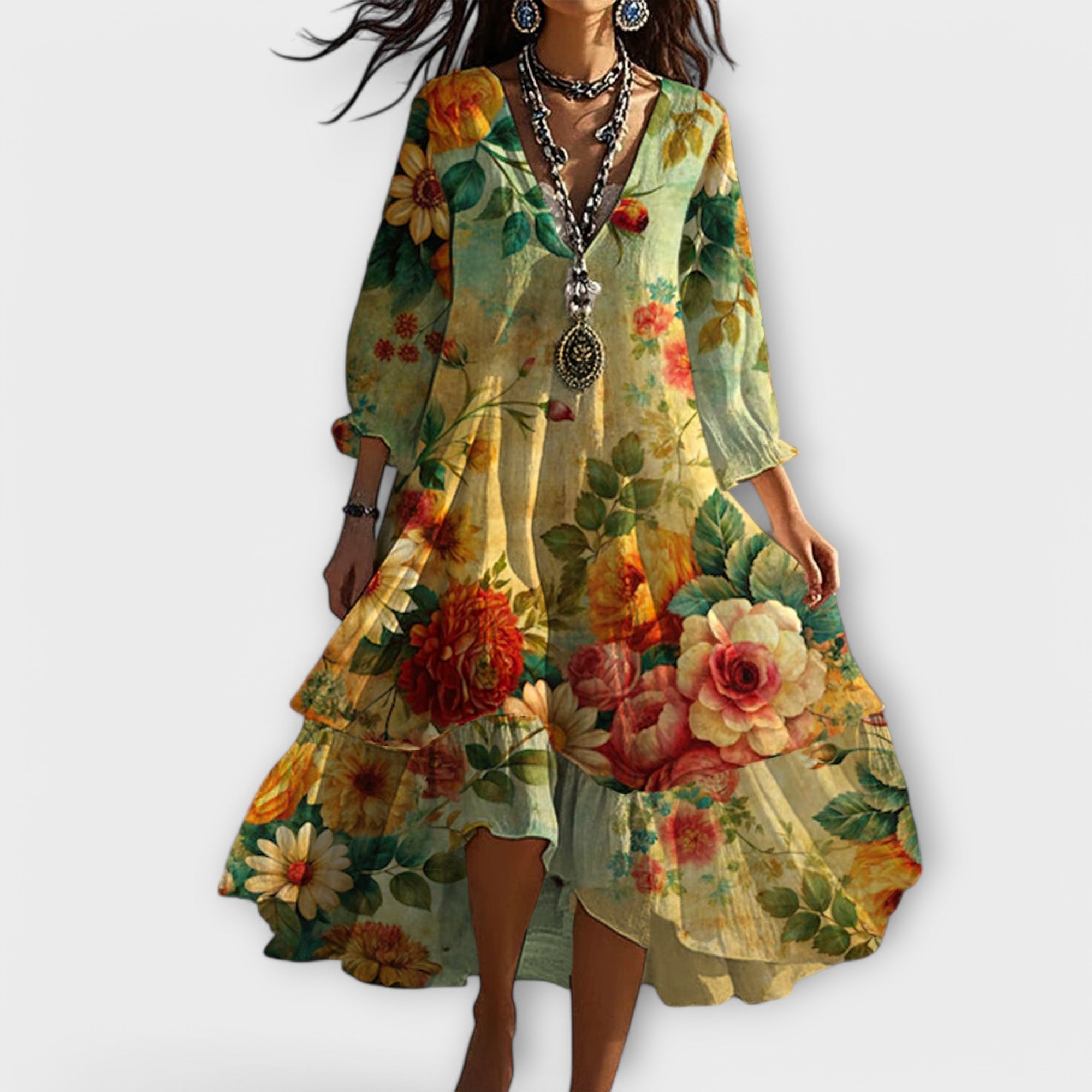 Blush & Bay™ | Vintage Boho Dress